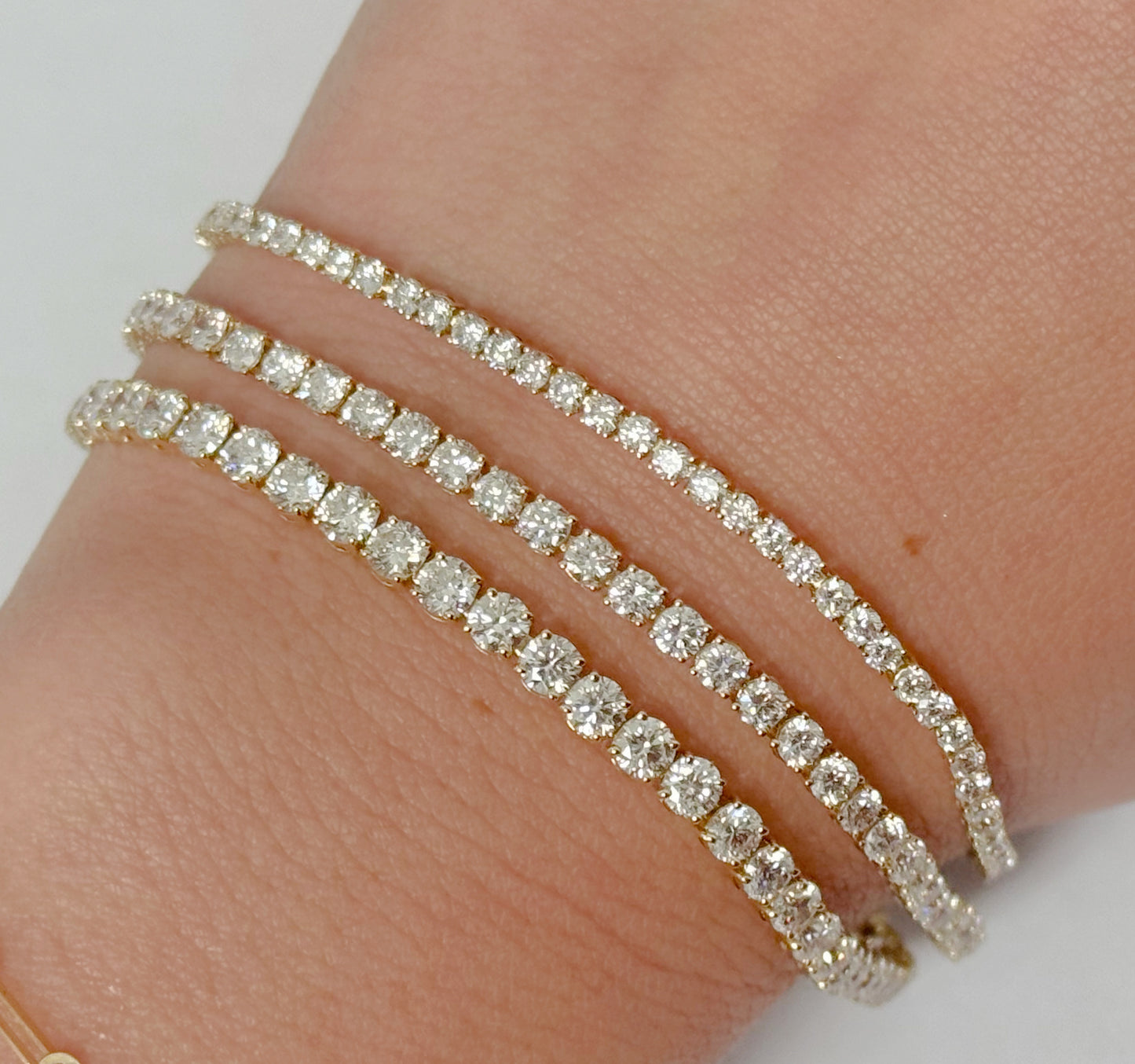 Lab Grown Diamond Tennis Bracelet 7.298cts