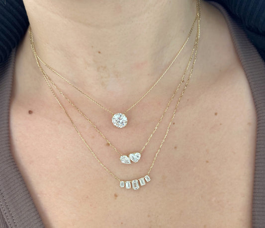 You & Me Lab Grown Diamond Necklace  2.51 CTW