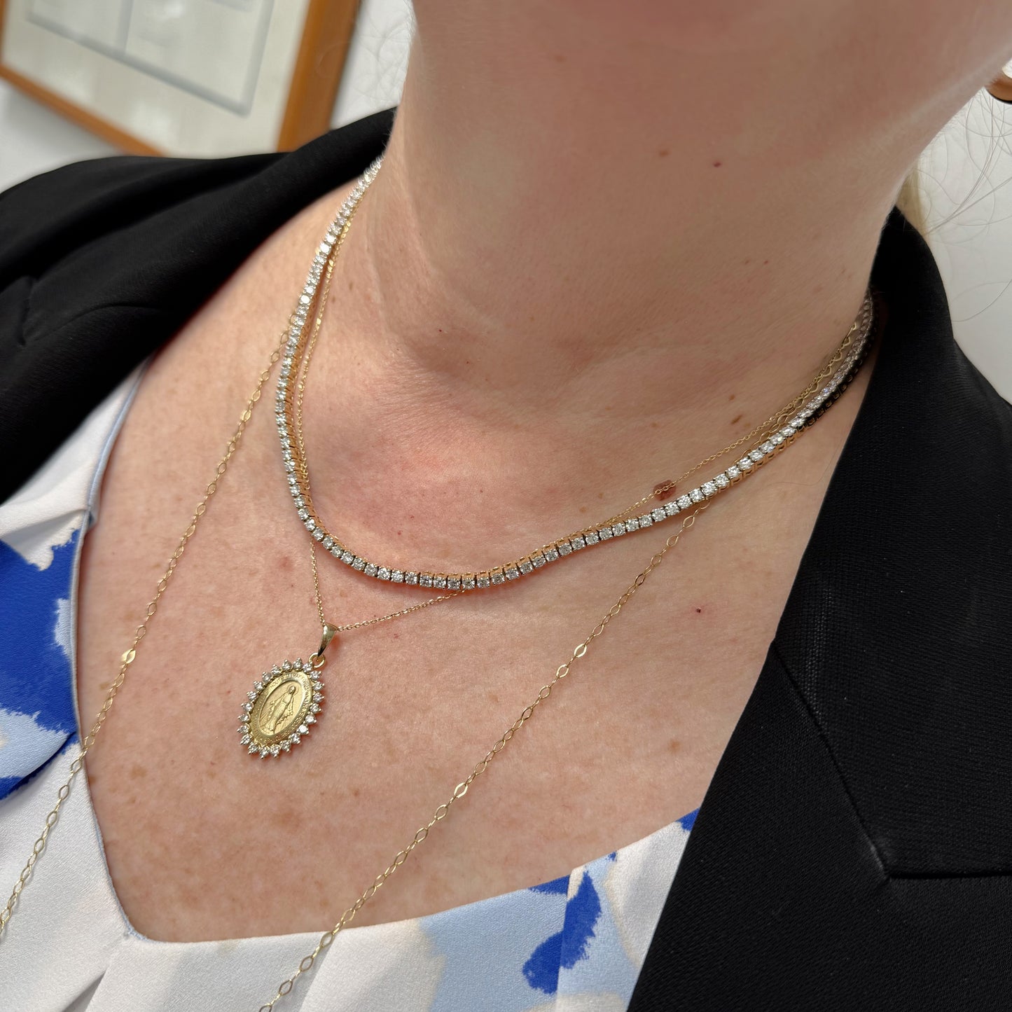 Lab-Grown Diamond Tennis Necklace
