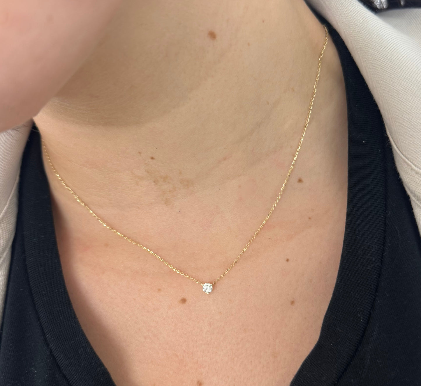 Diamond Solitaire Necklace
