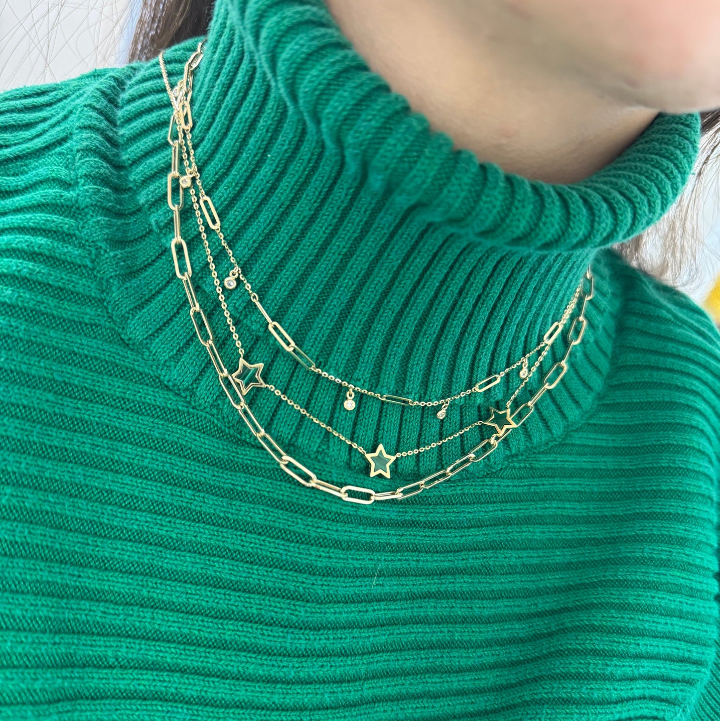 Oval Link Paperclip Necklace thick paperclip