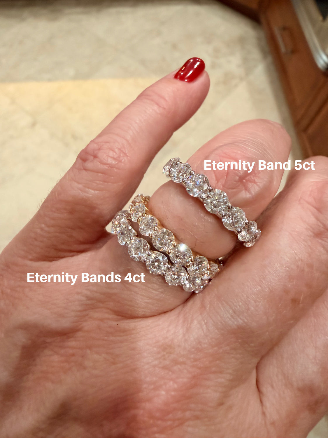 Lab-Grown Diamond Eternity Band Ring 4ct