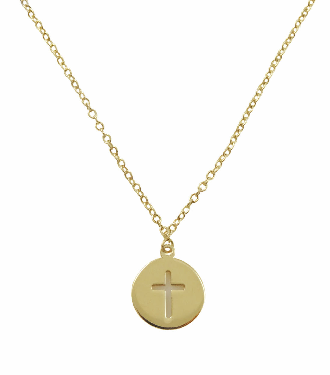 Circle Cross Necklace