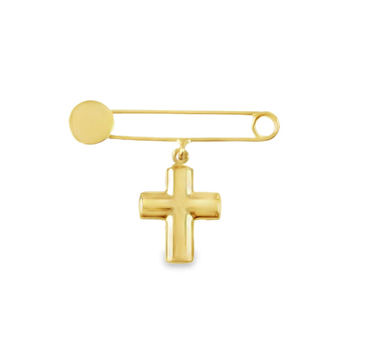 Baby Pin with Cross Pendant