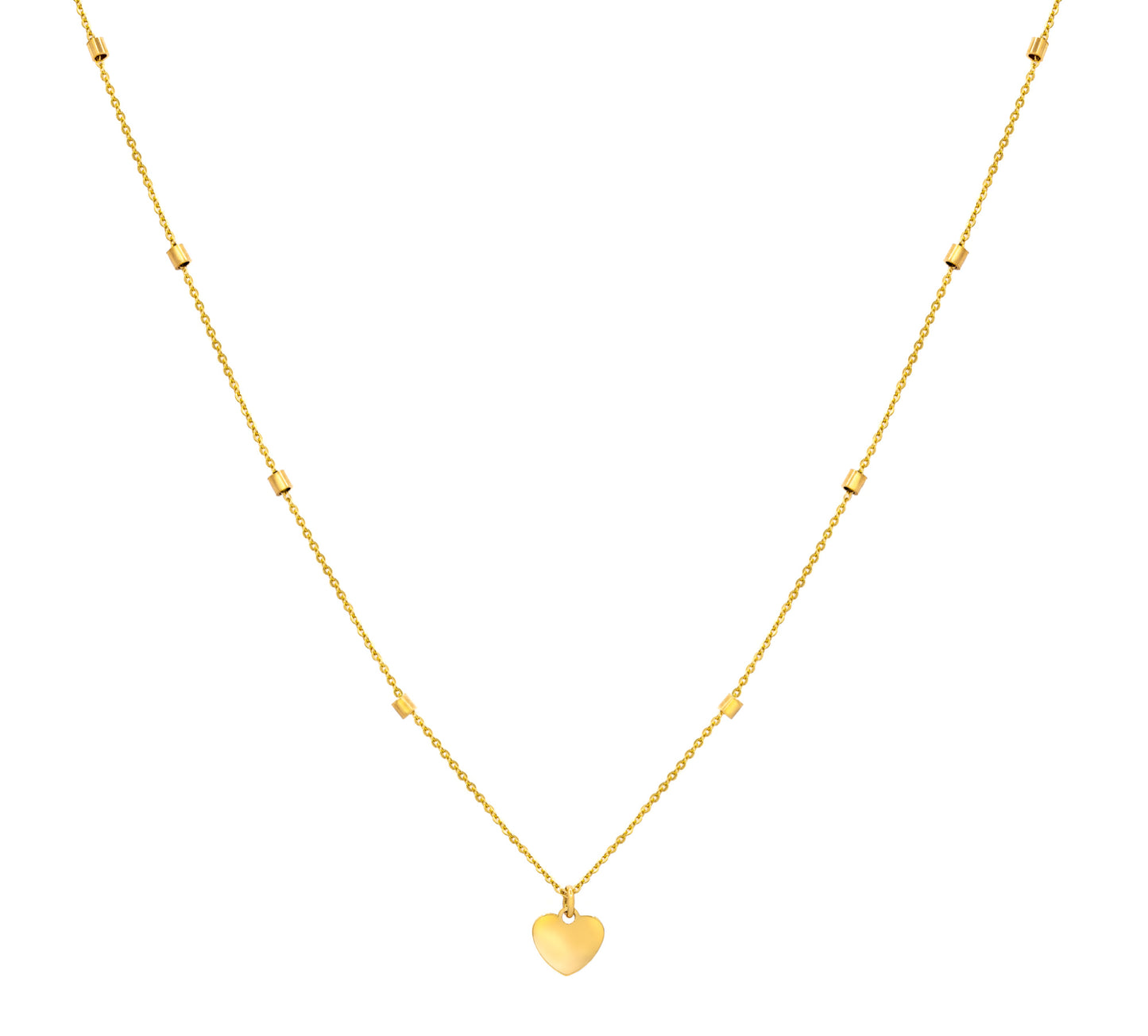 Mini Heart Station Necklace