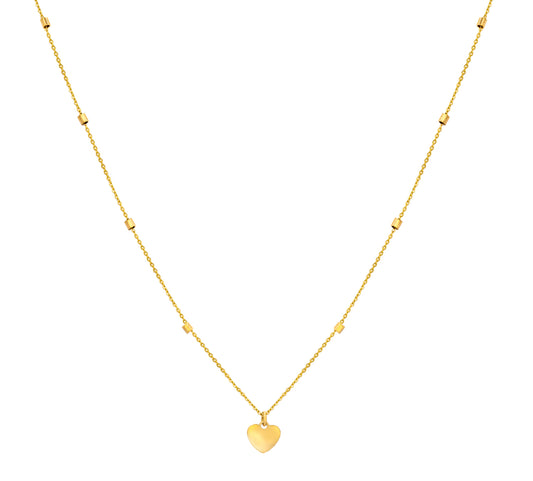 Mini Heart Station Necklace