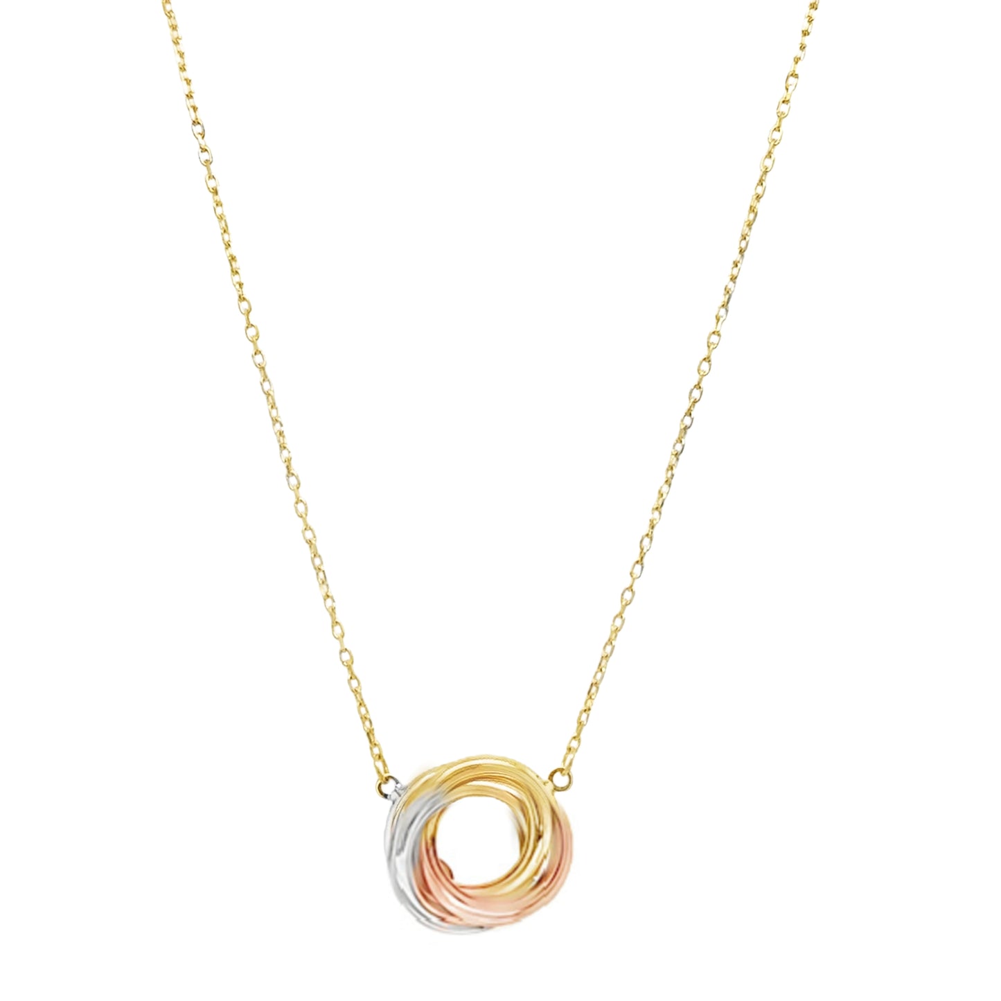 Tricolor Love Knot Necklace