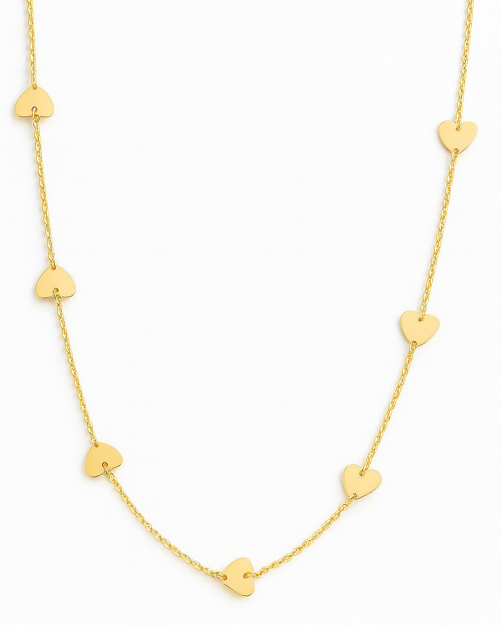 Multi Heart Station Necklace