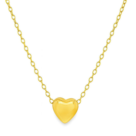 Puffed Heart Necklace