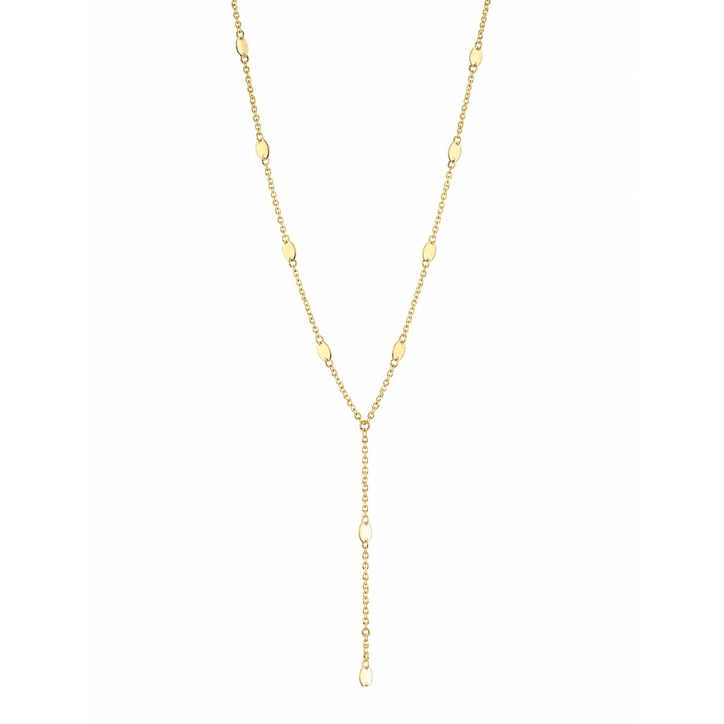 Oval Link Lariat Necklace