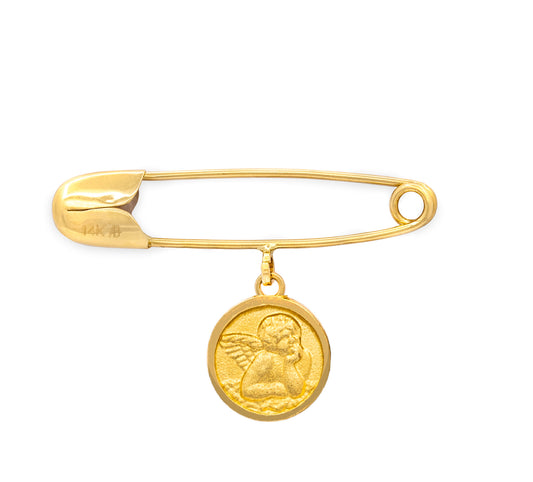DaVinci Guardian Angel Medal Baby Pin
