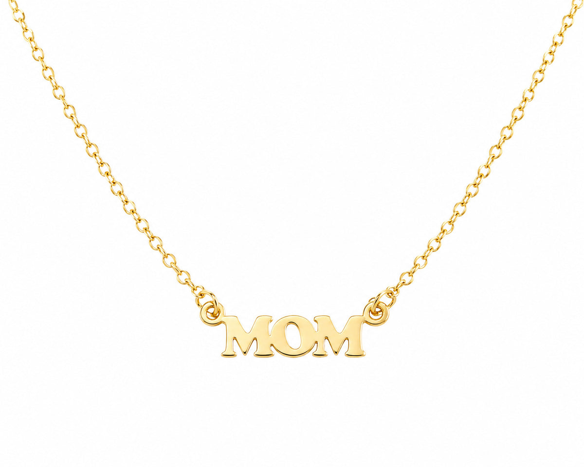 Miniature MOM Cut Out Necklace