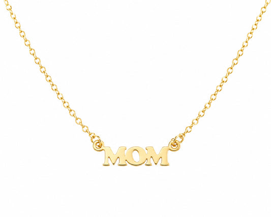 Miniature MOM Cut Out Necklace
