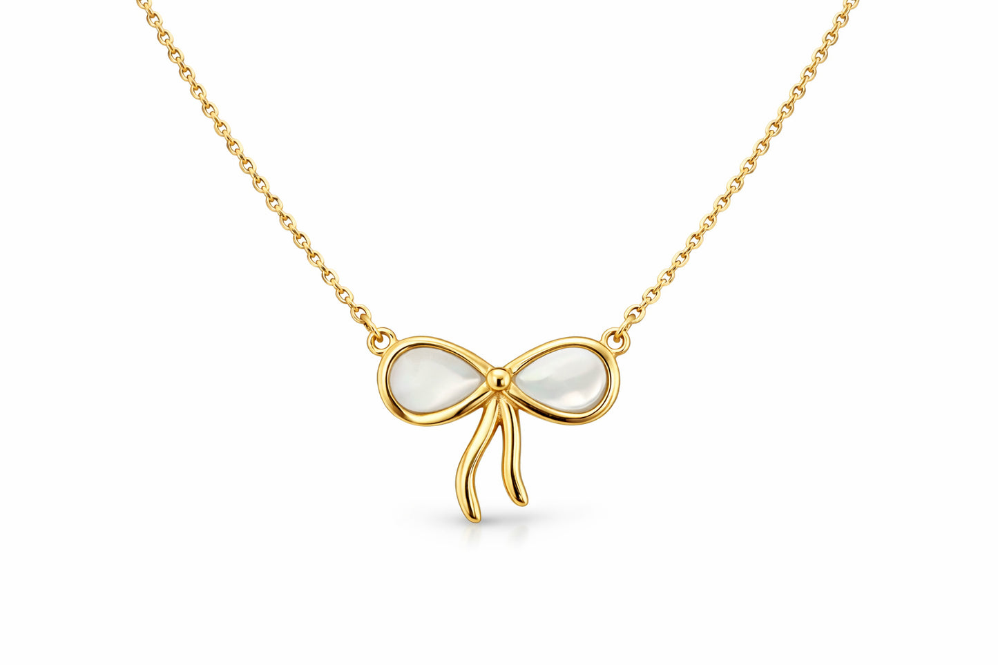 Mother of Pearl Bow Jewelry Set