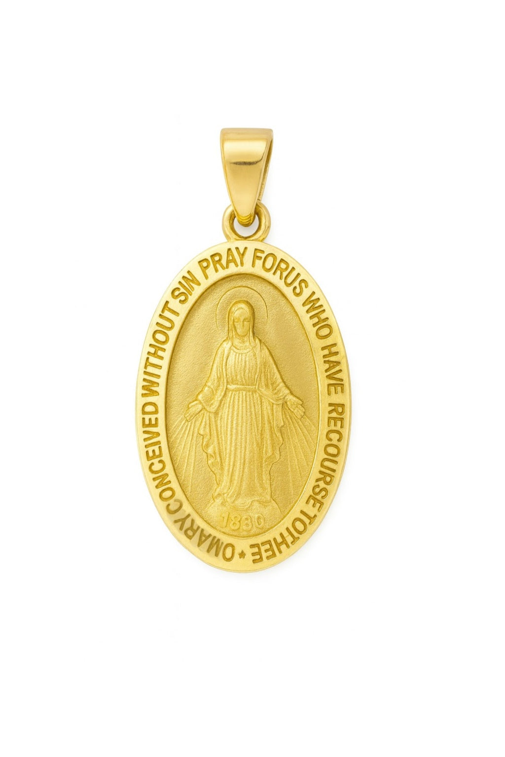 12mm Oval Miraculous Medal