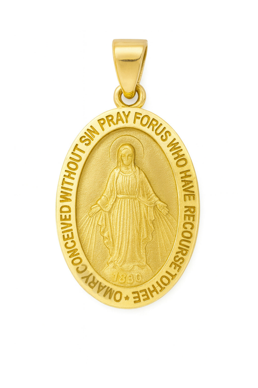 18mm Oval Miraculous Medal