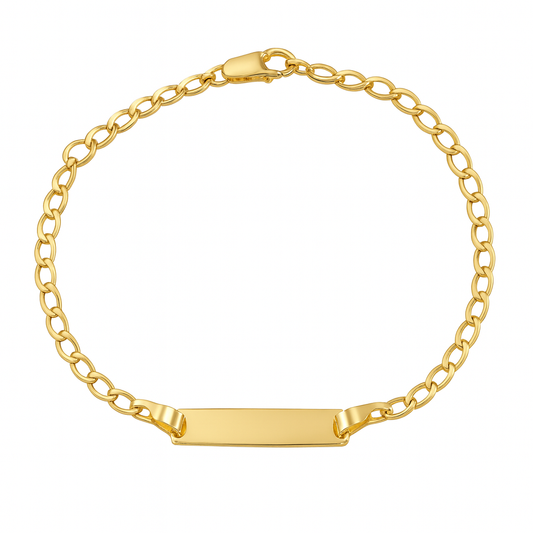 Baby ID Bracelet with Rectangular Plate