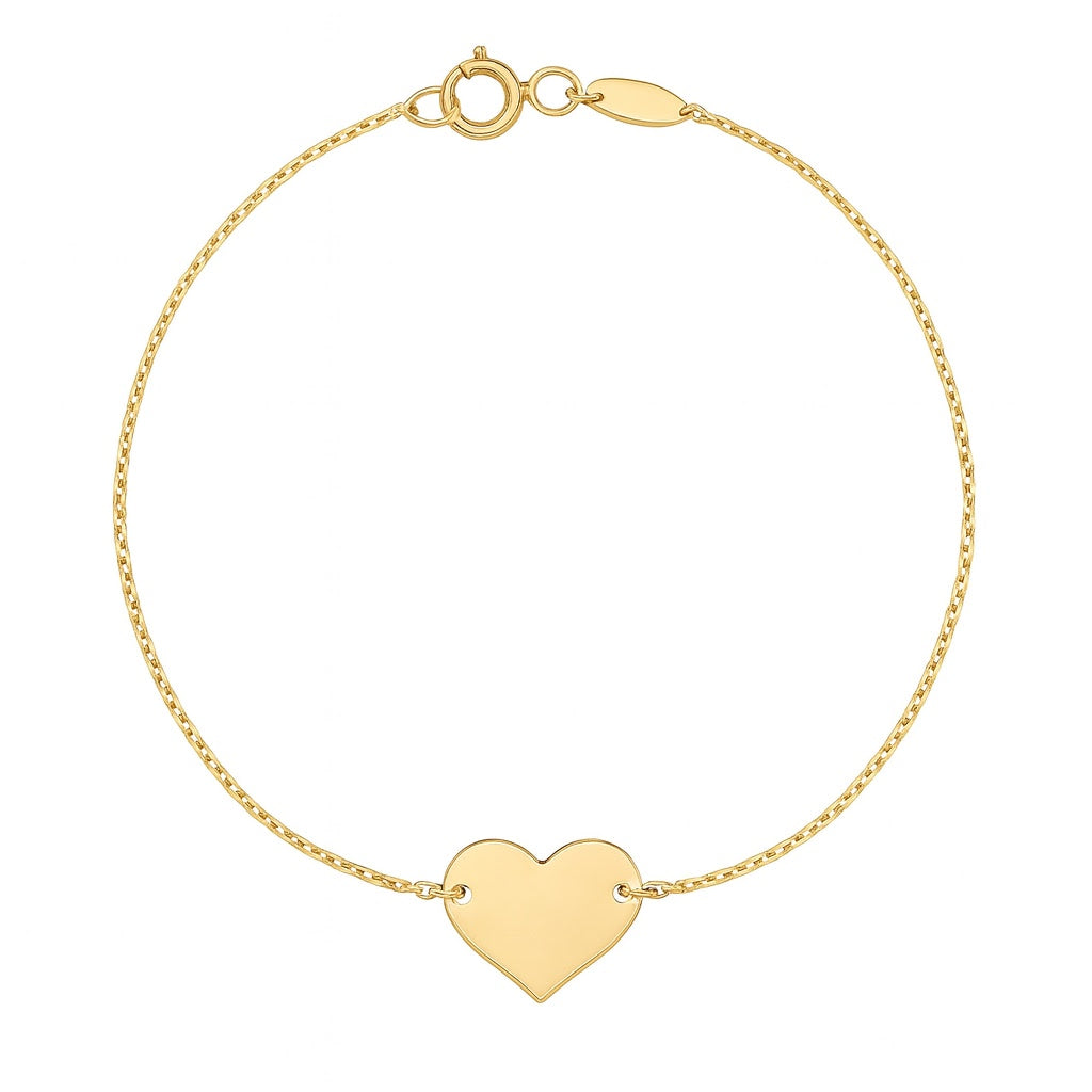 Medium Heart Chain Bracelet