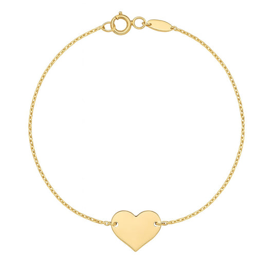 Medium Heart Chain Bracelet