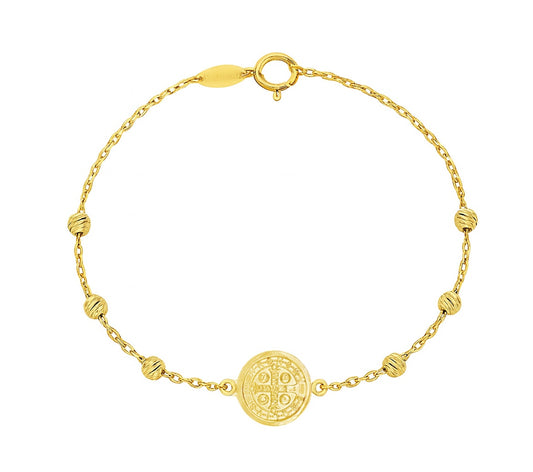 St. Benedict Medal Beaded Bracelet