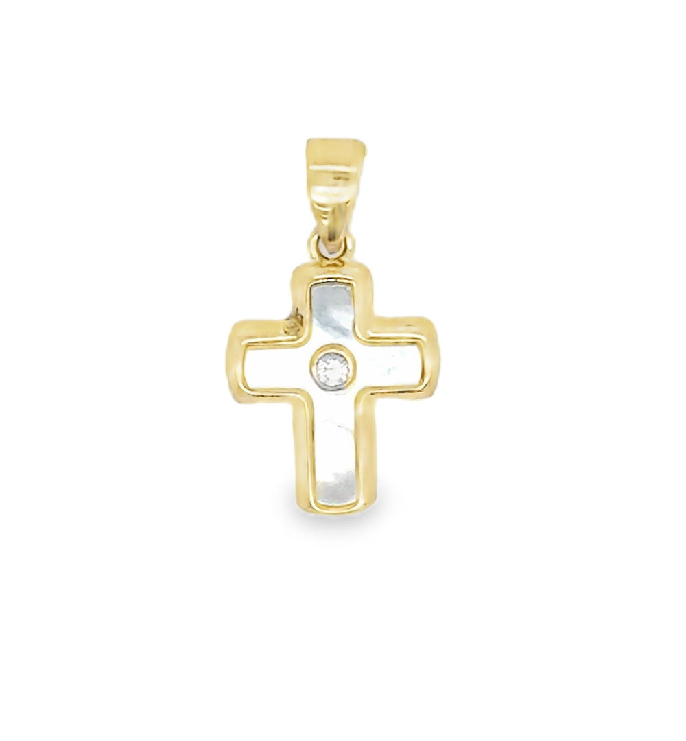 Mother of Pearl Cross with C/Z in the center