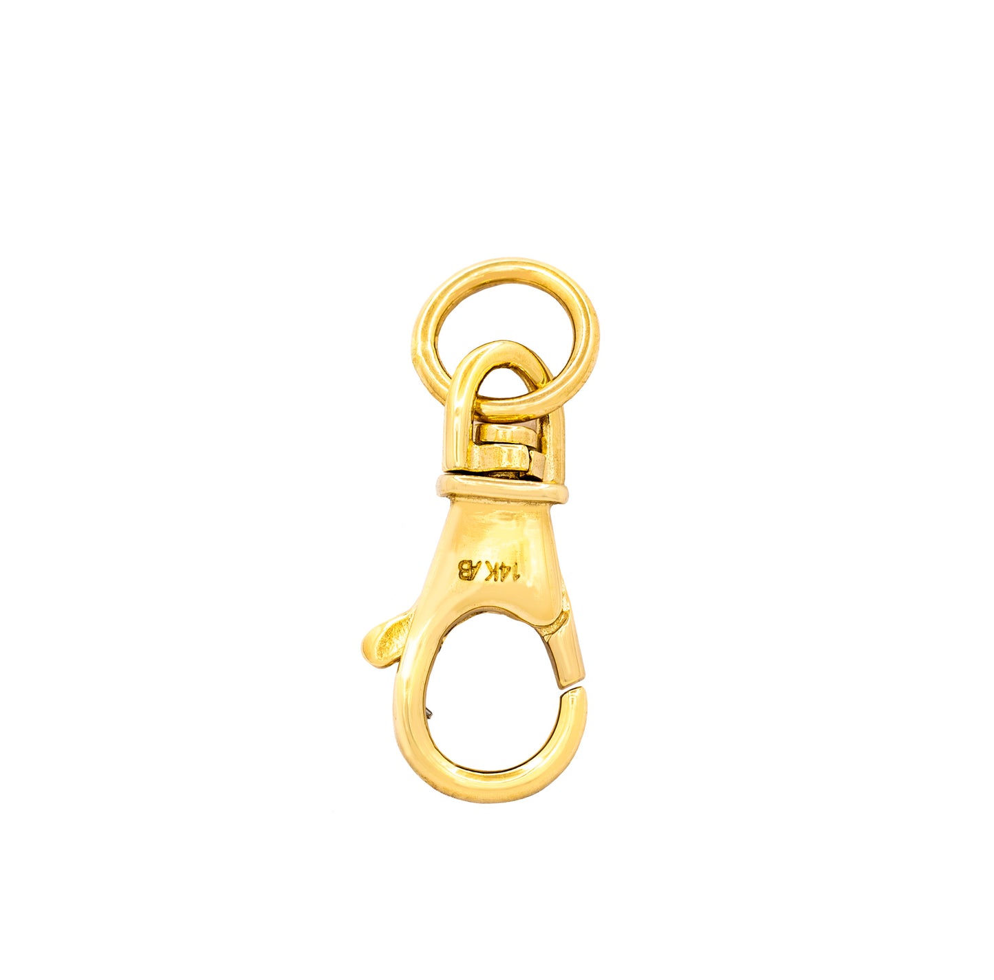 Large Lobster Clasp Pendant 14K Gold