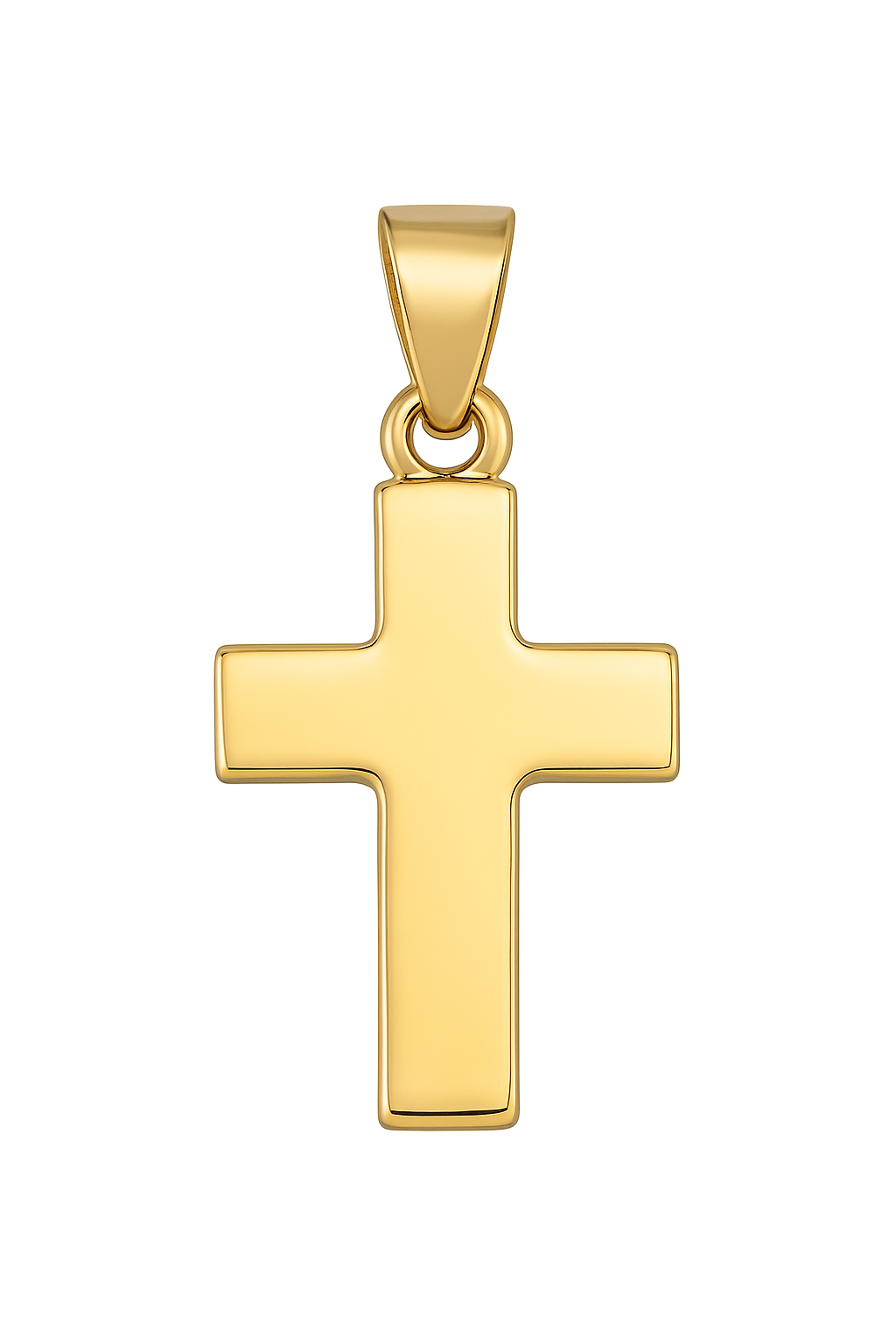 Petite Flat Cross Necklace Pendant