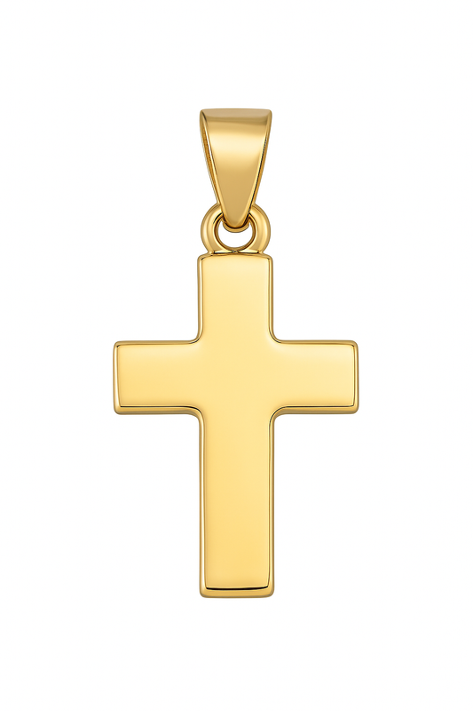 Petite Flat Cross Necklace Pendant