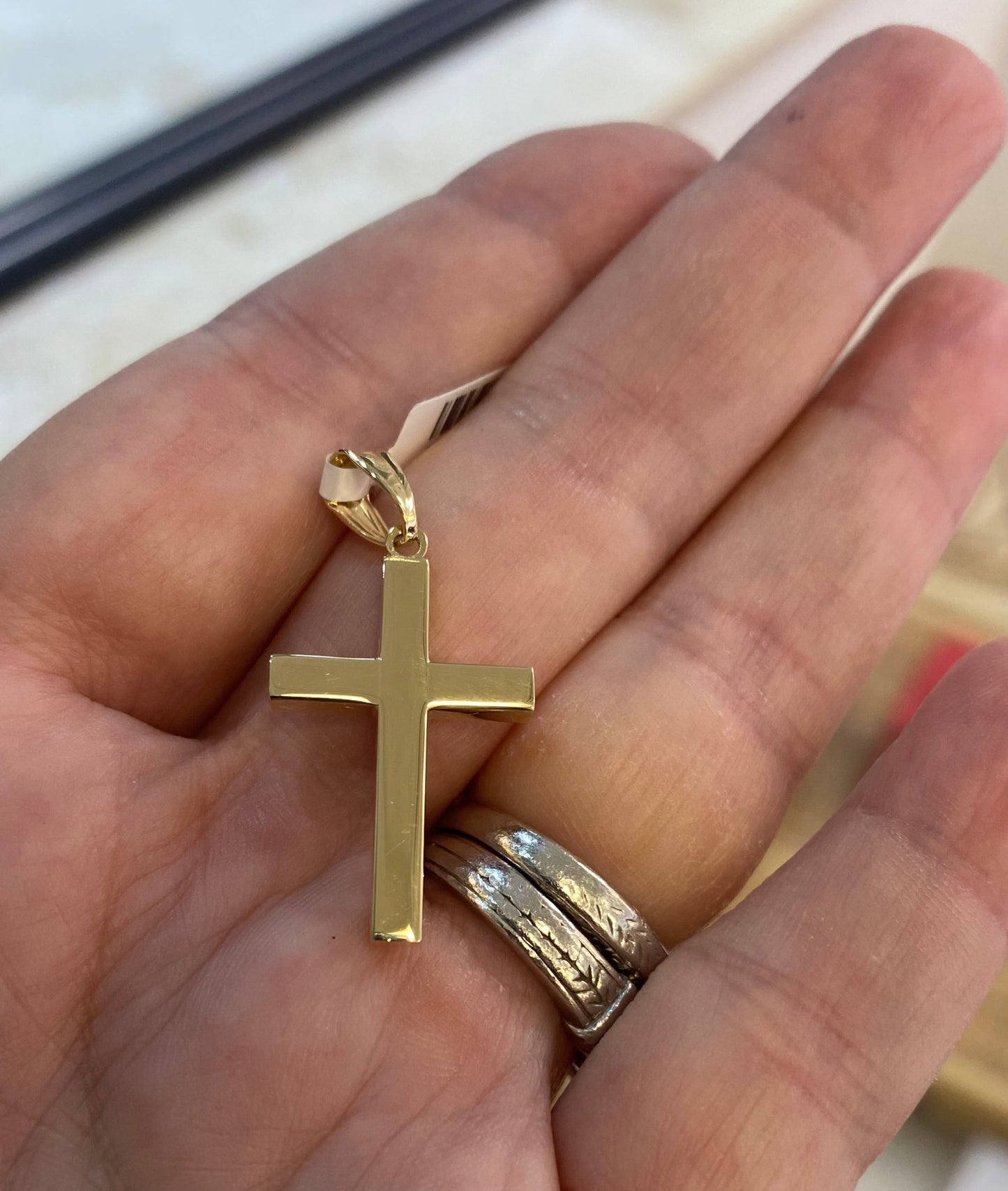 Medium Square Cross Pendant