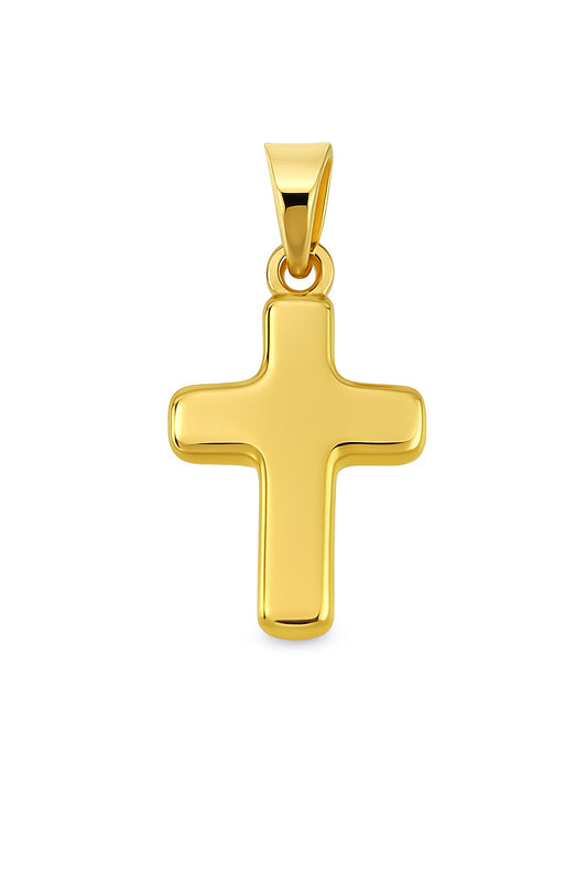 Miniature Puff Cross Pendant