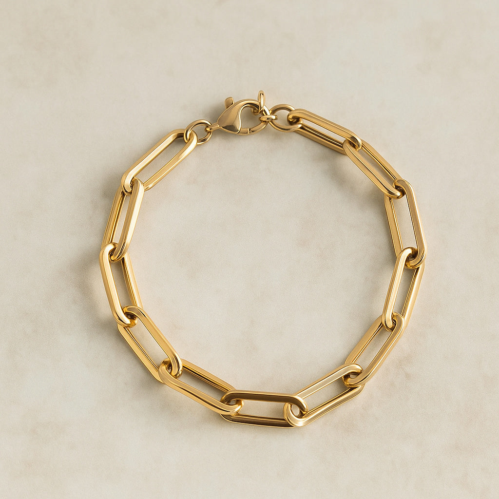 Chunky Paper Clip Bracelet