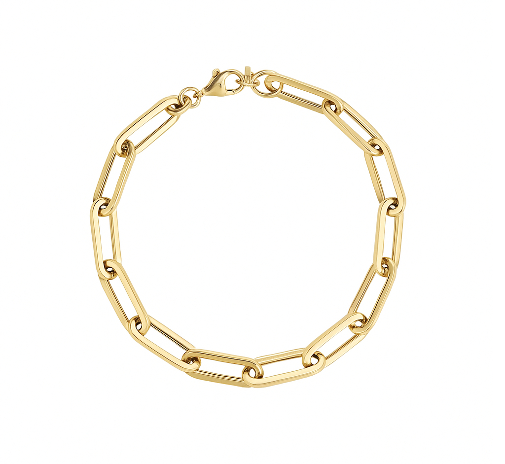 Chunky Paper Clip Bracelet