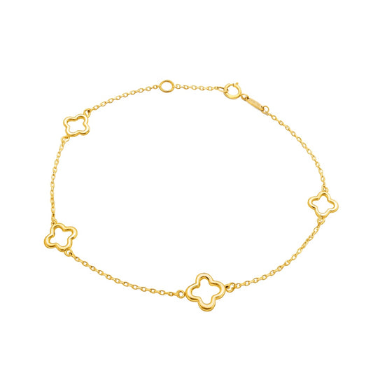 Open Mini Clover Station Bracelet