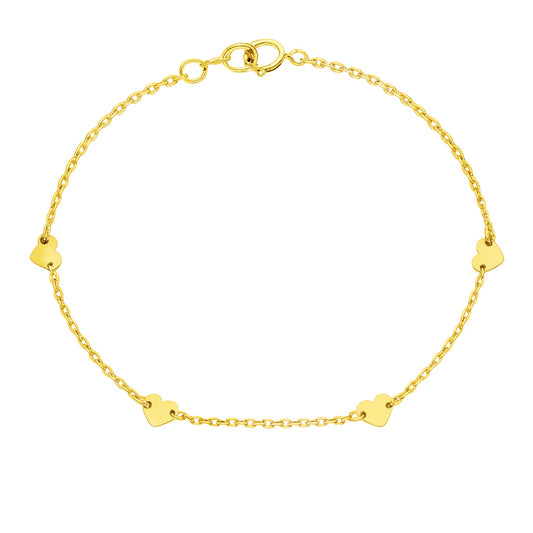 Dainty Multiple Hearts Bracelet