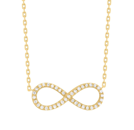 Diamond Infinity Charm Necklace