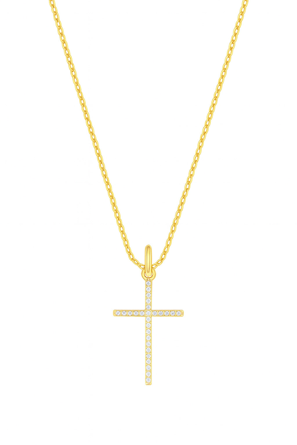 Small Thin Diamond Cross