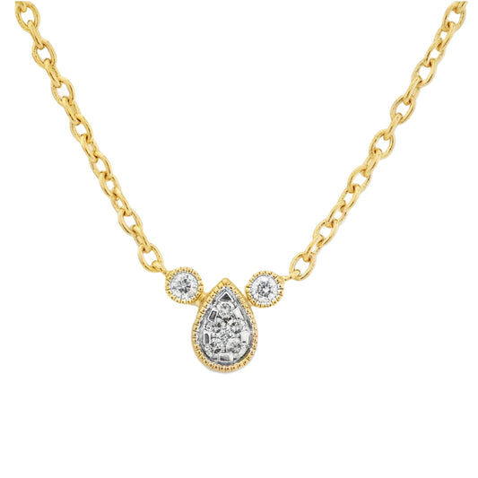 Pear Diamond Necklace