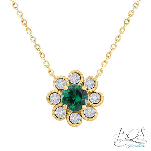 Showroom of 916 gold yellow color stone necklace | Jewelxy - 235925