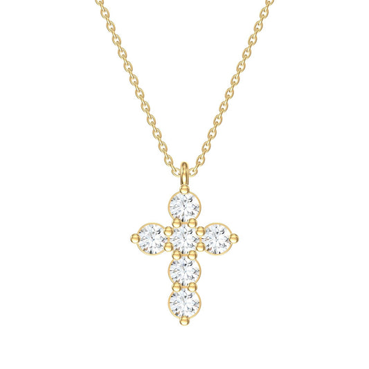 Diamond Cross Pendant Necklace