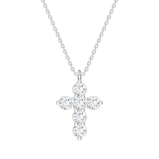 Diamond Cross Pendant Necklace