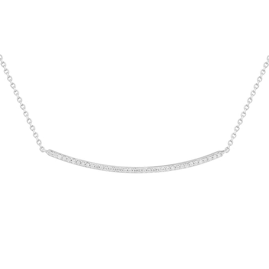 Necklace with Bar Diamonds Link