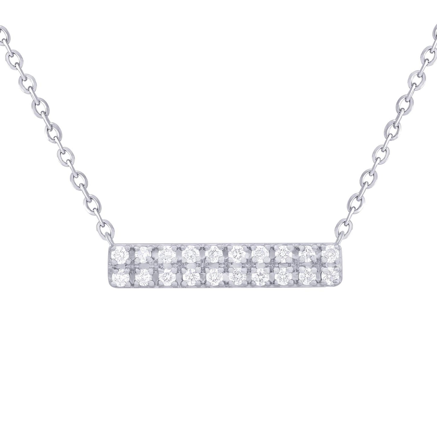 Diamond Bar Necklace