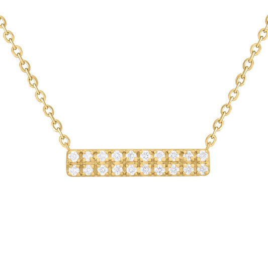 Diamond Bar Necklace