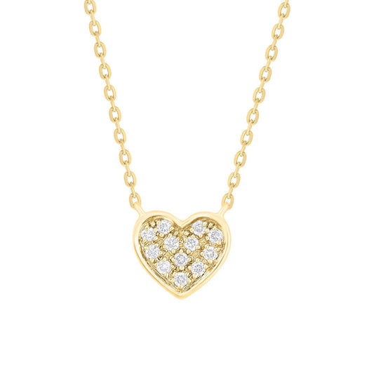 14K Gold Diamond Heart Gift Set