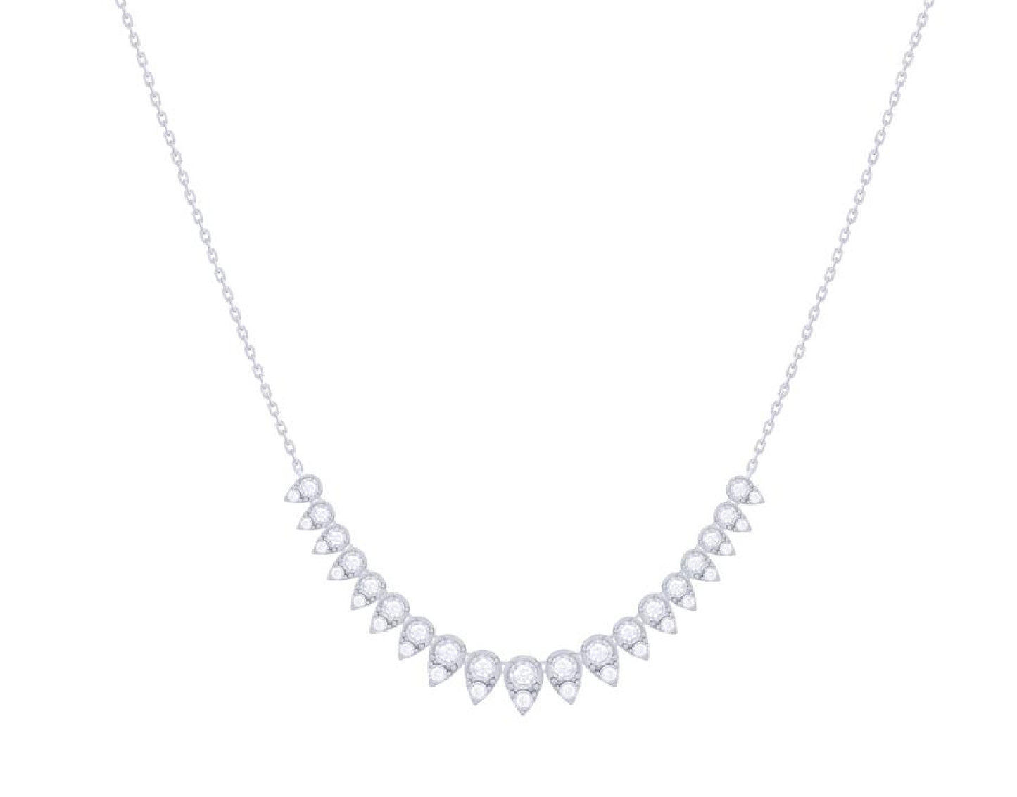 Diamond Illusion Multi Drop Necklace