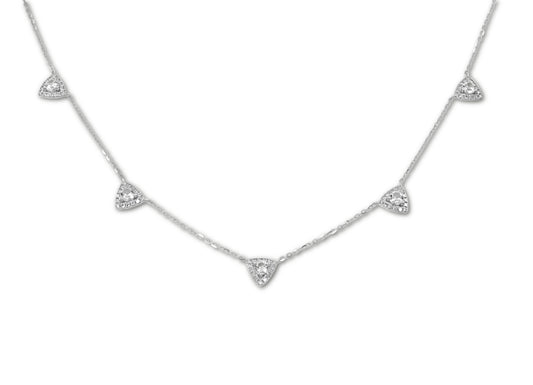 Multi Triangle Diamond Necklace