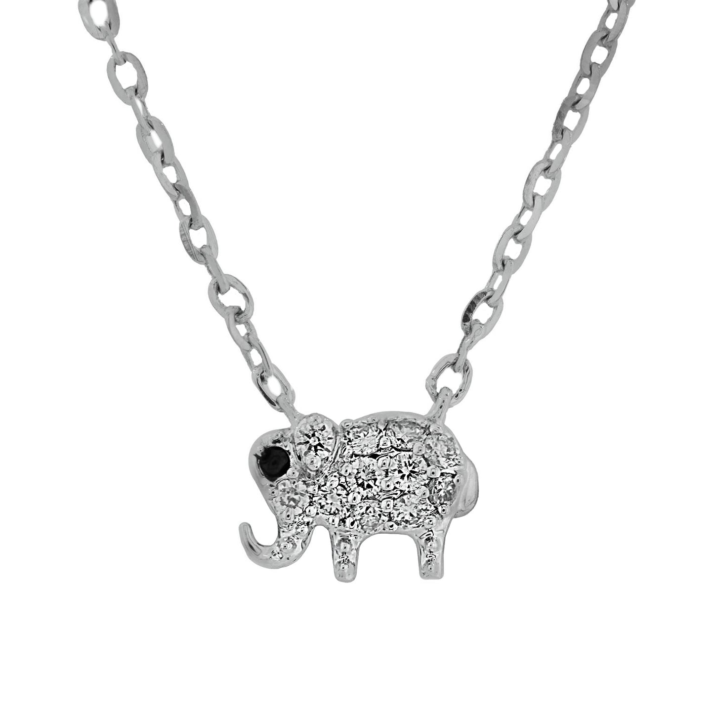 14K Gold Miniature Diamond Elephant Gift Set – BOS Jewelers Inc