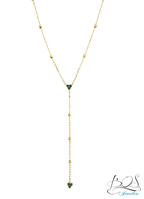 14K Liaret Necklace with Color Stone