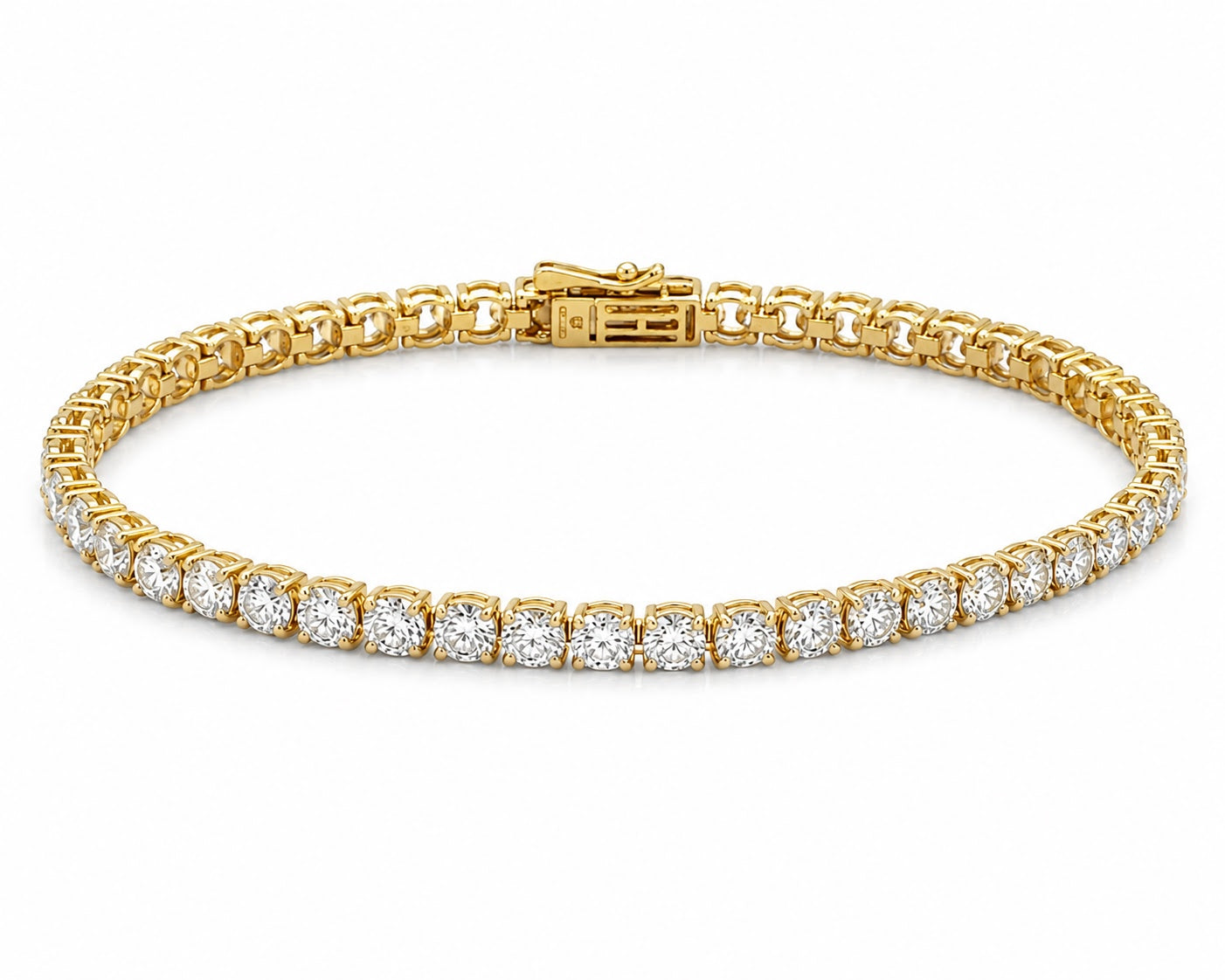 Lab Grown Diamond Tennis Bracelet 7.298cts