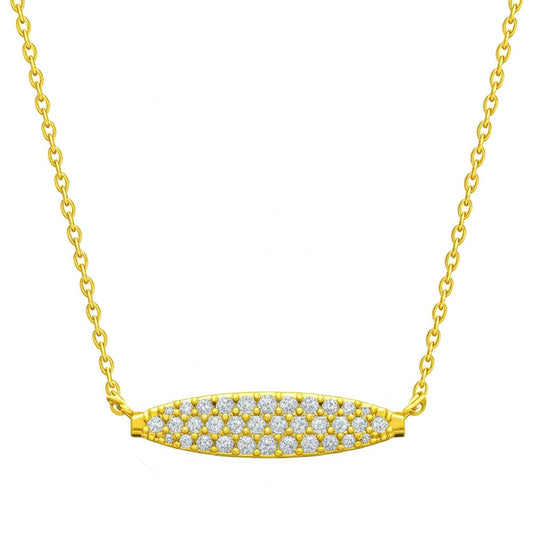 Diamond “Evil Eye” Bar Necklace